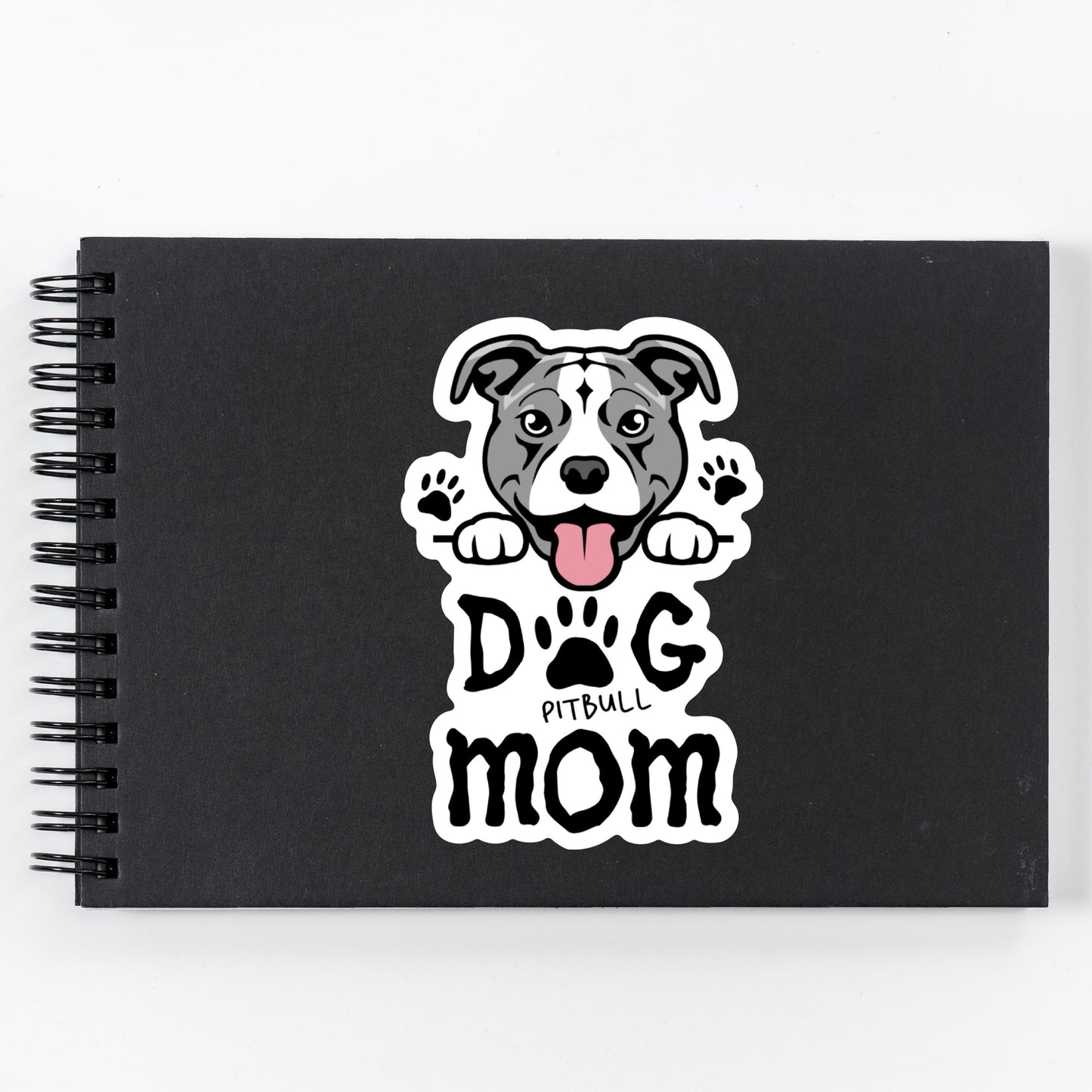 Pitbull Dog Mom Sticker – Waterproof Vinyl Dog Lover Decal
