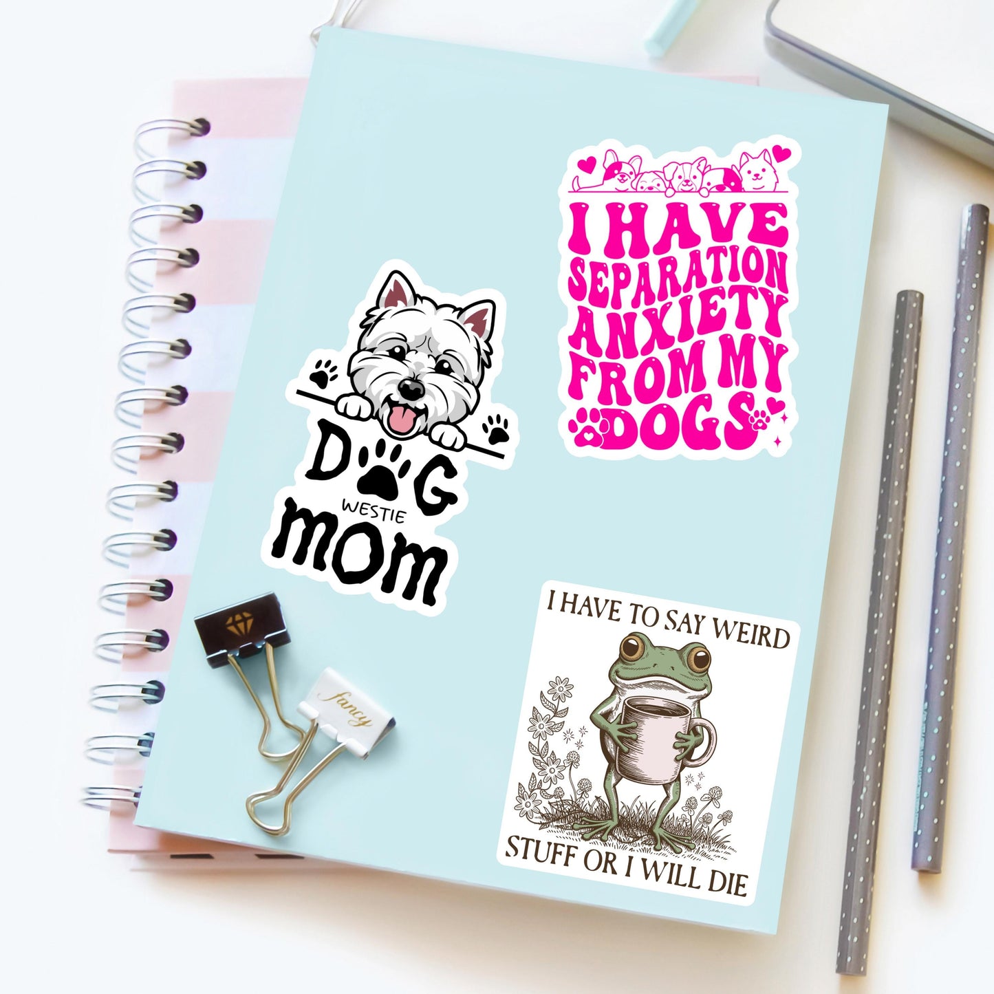 Westie Dog Mom Sticker – Waterproof Vinyl Dog Lover Decal