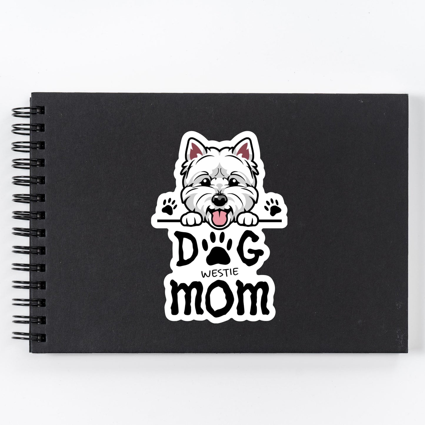 Westie Dog Mom Sticker – Waterproof Vinyl Dog Lover Decal
