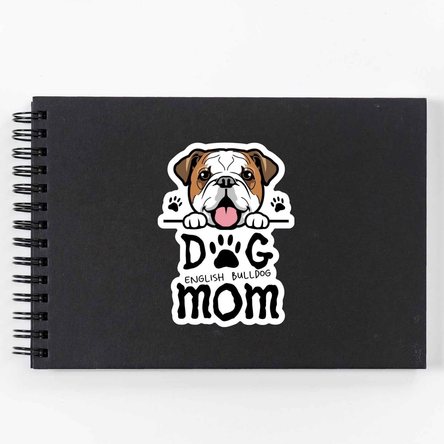 English Bulldog Dog Mom Sticker – Waterproof Vinyl Dog Lover Decal