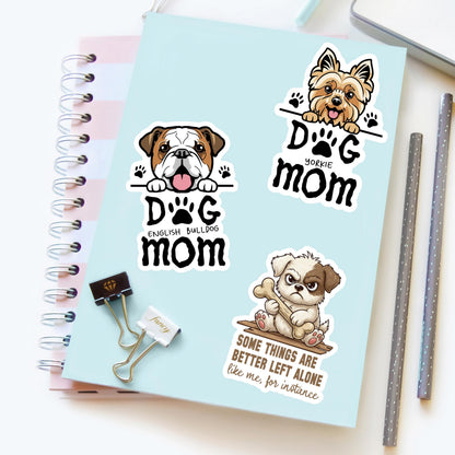 English Bulldog Dog Mom Sticker – Waterproof Vinyl Dog Lover Decal