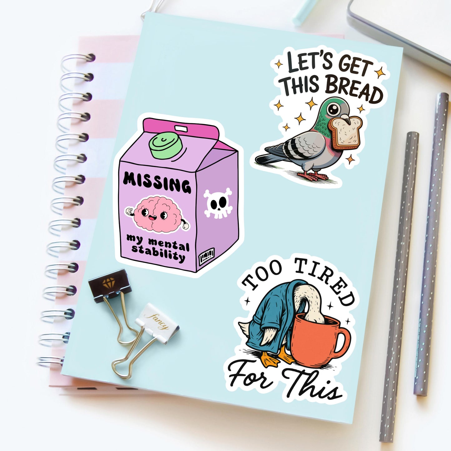 Missing My Mental Stability Sticker – Funny Milk Carton Brain Vinyl Decal