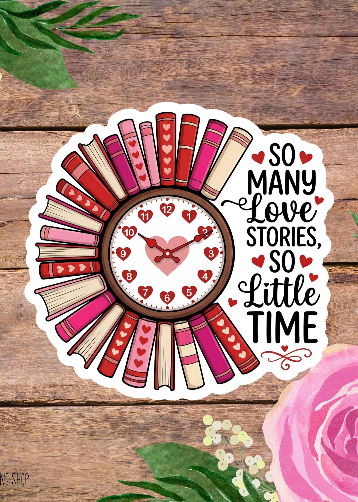 So Many Love Strories Book Lover Sticker, Funny Book Lover Waterproof Vinyl Decal, Book Lover Laptop Decal, Gifts For Readers