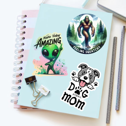 Pitbull Dog Mom Sticker – Waterproof Vinyl Dog Lover Decal