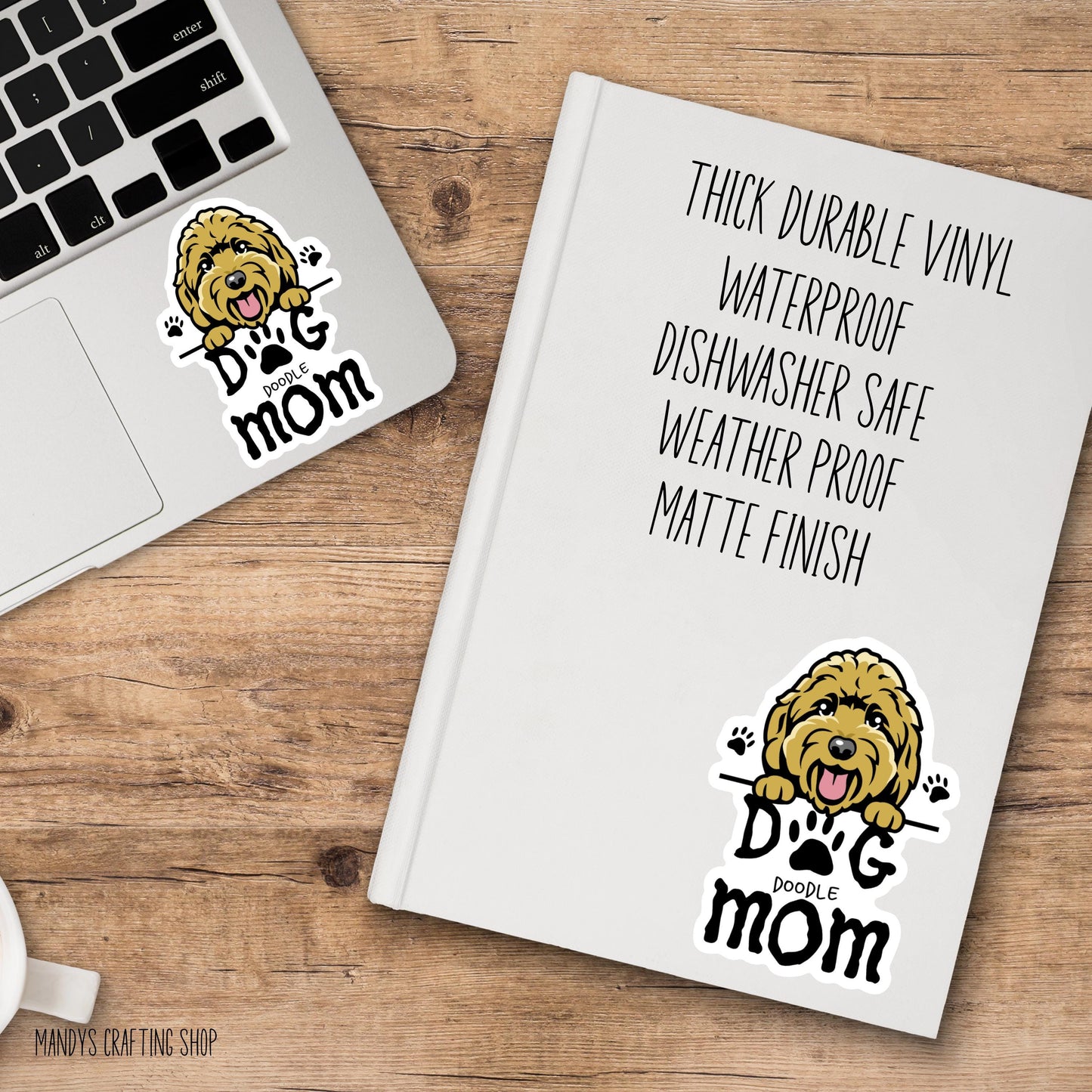 Doodle Dog Mom Sticker – Waterproof Vinyl Dog Lover Decal
