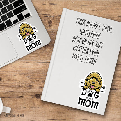 Doodle Dog Mom Sticker – Waterproof Vinyl Dog Lover Decal