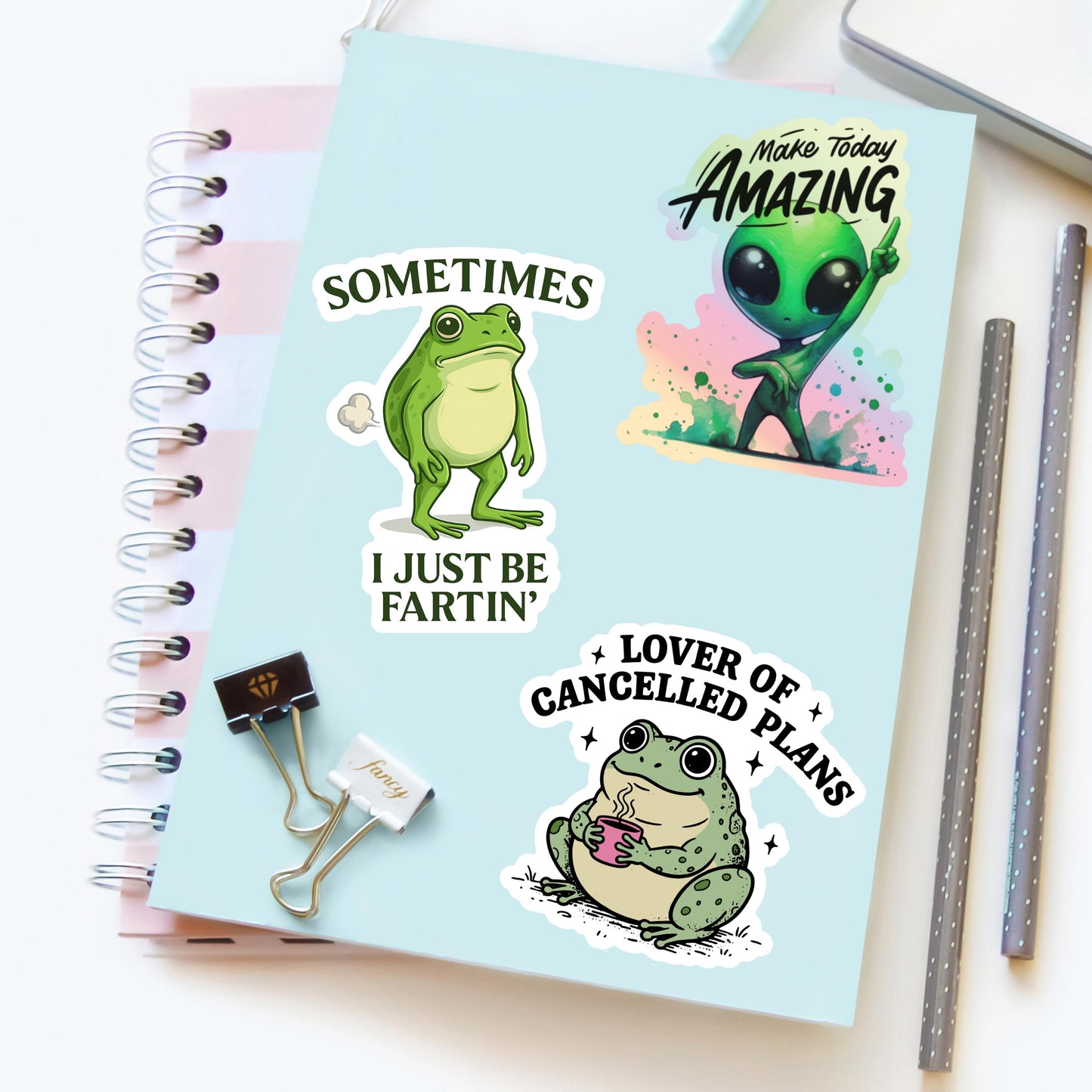 Sometimes I Just Be Farting Frog Sticker – Funny Frog Vinyl Decal
