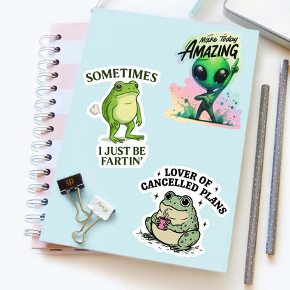 Sometimes I Just Be Farting Frog Sticker – Funny Frog Vinyl Decal