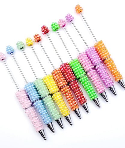 Iridescent Pearl Gems Beadable Pen