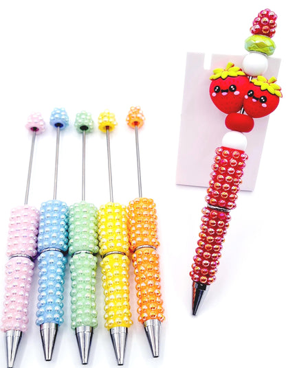 Iridescent Pearl Gems Beadable Pen