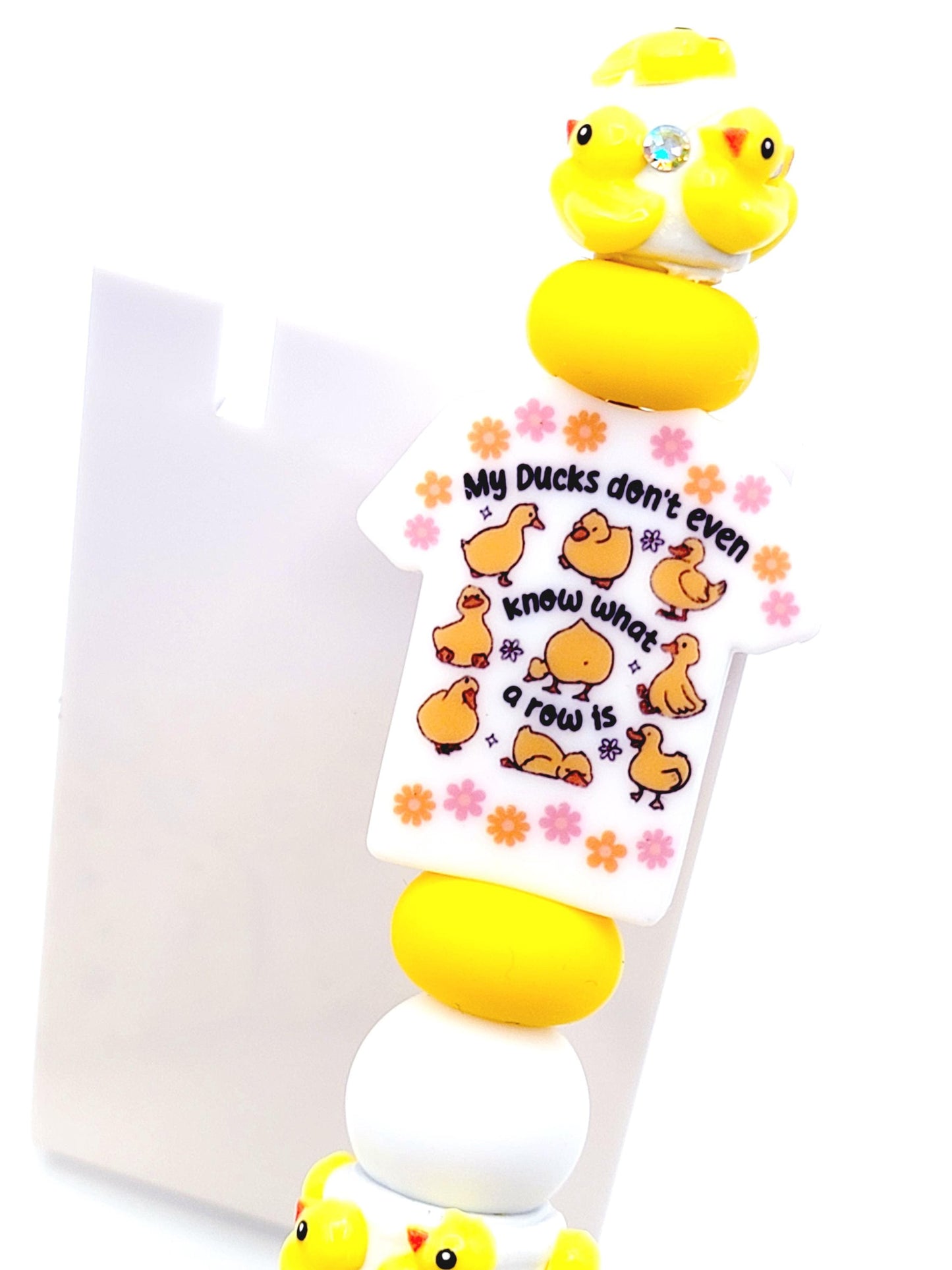 Yellow Duck Clay Beadable Pen Blanks, Fancy DIY Beadable Pen For Custom Pens