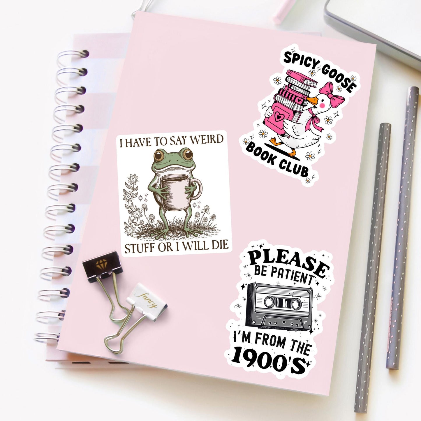 Please Be Patient With Me Cassette Tape Sticker – Funny Retro Meme Vinyl Decal