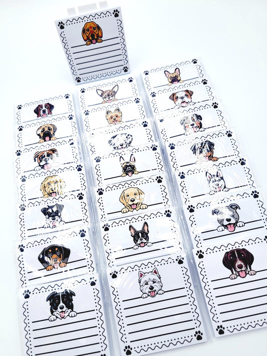 Dog Breed Dog Mom Memo Notepad, Cute Dog Lover Note Pad