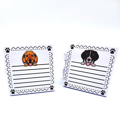 Dog Breed Dog Mom Memo Notepad, Cute Dog Lover Note Pad