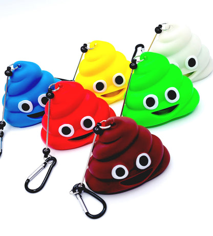 Beadable Poop Shape Dog Poop Bag Dispenser Keychain – DIY Poop Bag Holder with Beadable Bar